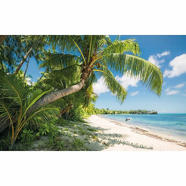 Sanders & Sanders Fototapete Boot Grün und Blau 450 x 280 cm 612690 günstig online kaufen