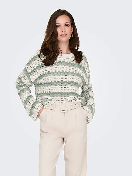 ONLY Rundhalspullover "ONLASA LS SHORT O-NECK CC KNT" günstig online kaufen