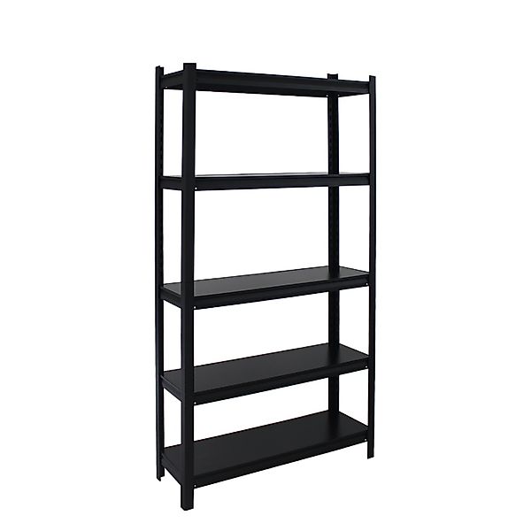 TRUTZHOLM Wohnzimmerregal 180x90x40 cm Stahl 875 kg 5 Regalböden Schwarzmat günstig online kaufen