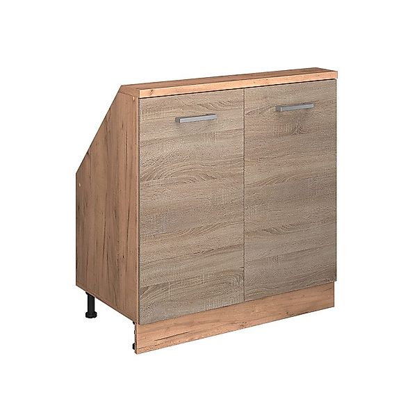 Vicco Unterschrank R-Line, Sonoma/Goldkraft Eiche, 80 günstig online kaufen