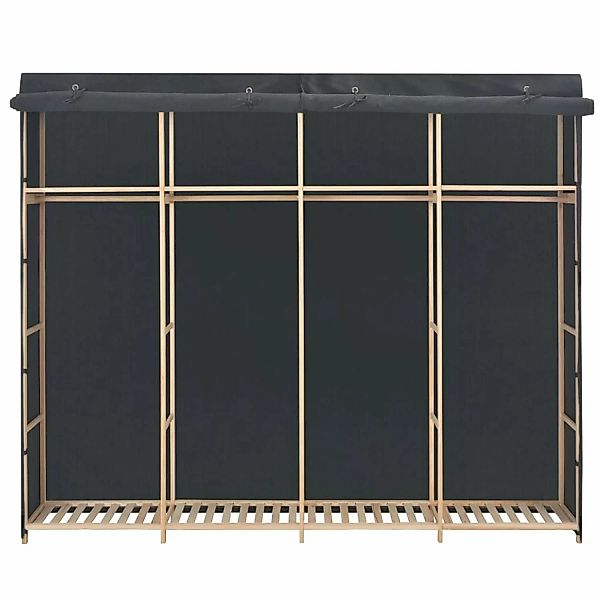 Kleiderschrank Grau 200 X 40 X 170 Cm Stoff günstig online kaufen