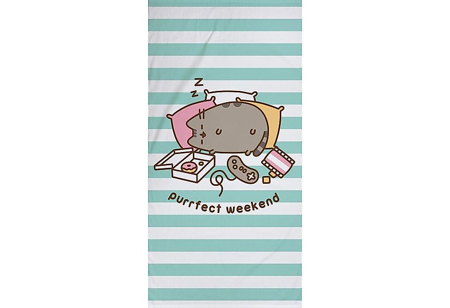 BERONAGE Strandtücher Pusheen Badetuch Purrfect Weekend 75x150 cm, 100% Bau günstig online kaufen