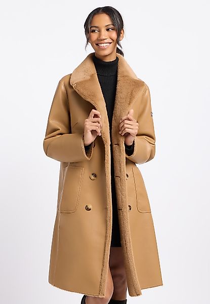 Frieda & Freddies Strickmantel Fake Fur günstig online kaufen