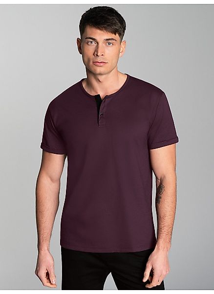 Trigema T-Shirt "TRIGEMA T-Shirt Knopfleiste aus Biobaumwolle" 1 Stk. tlg. günstig online kaufen