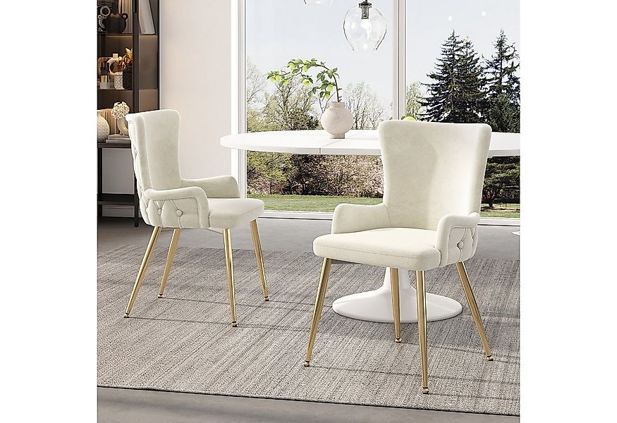 Flieks Esszimmerstuhl (Set, 2 St), 2er Set Polsterstühle Küchenstühle Samt günstig online kaufen