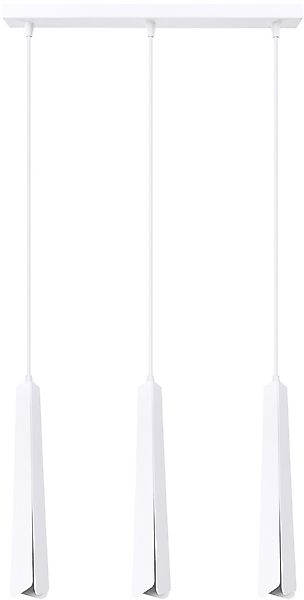 SOLLUX lighting Hängeleuchte »Hängeleuchte PRYSM 3L weiß«, 3 flammig, Leuch günstig online kaufen