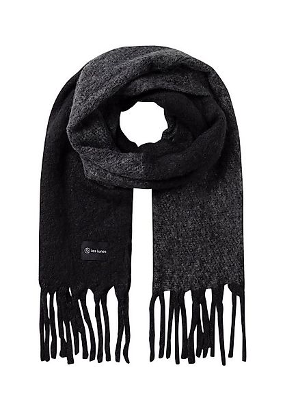 Les Lunes Strickschal Ella, vielseitig zu kombinieren, mit Fransen, flausch günstig online kaufen