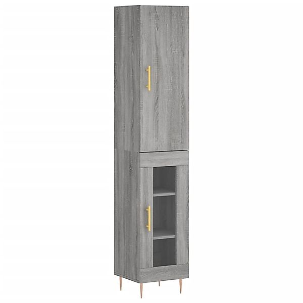 vidaXL Highboard Grau Sonoma 34,5x34x180 cm Holzwerkstoff 3199039 günstig online kaufen