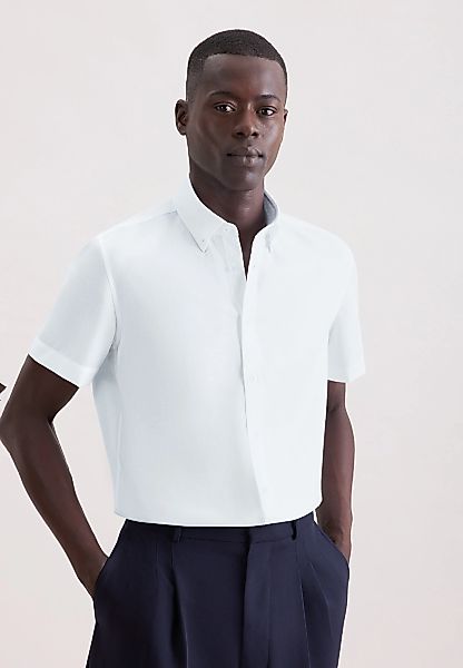 seidensticker Businesshemd "Schwarze Rose" Shaped 1/2 Button-Down-Kragen St günstig online kaufen