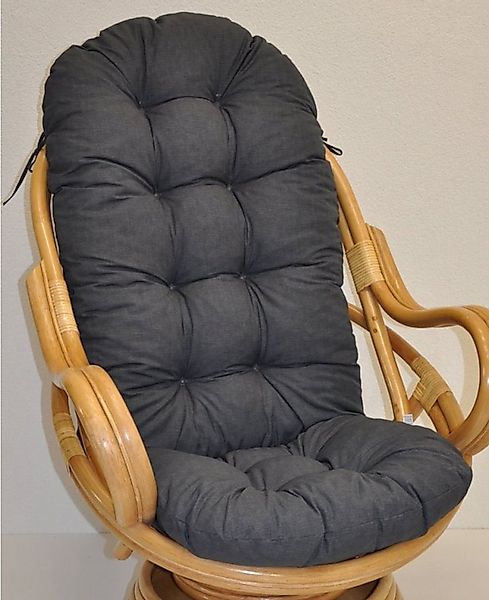 Rattani Sesselauflage Polster für Rattan Schaukelstuhl Drehsessel L 135 cm günstig online kaufen