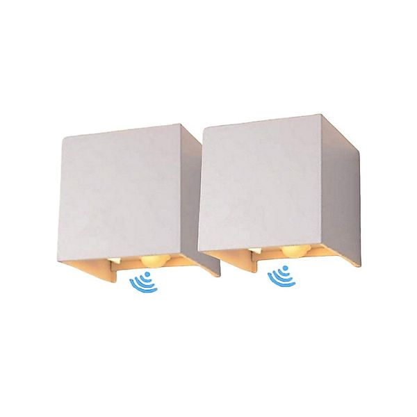 LETGOSPT Wandleuchte 2x LED Wandleuchten 7W günstig online kaufen