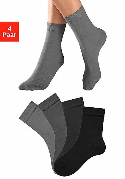 H.I.S Socken Packung, 4 Stk. tlg. in unterschiedlichen Farbzusammenstellung günstig online kaufen