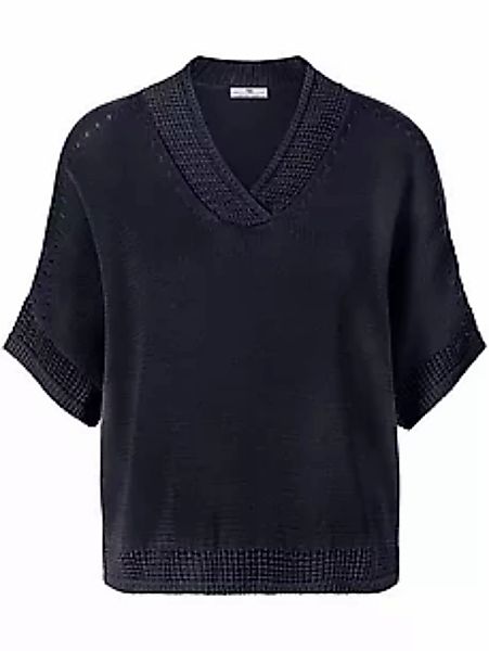 V-Pullover Peter Hahn blau günstig online kaufen