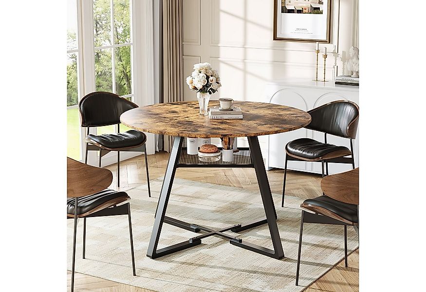 Furnishings Home Esstisch Runder Küchentisch für Wohnzimmertisch 120cm Brei günstig online kaufen