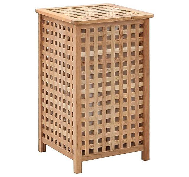 DOTMALL Wäschekorb Wäschekorb 39x39x65 cm Massivholz Walnussholz günstig online kaufen
