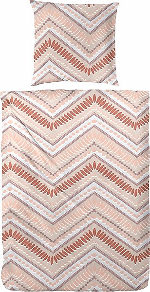 Primera Bettwäsche "Renforce-Bettwäsche Zick Zack" 2 Stk. mit modernen Zick günstig online kaufen