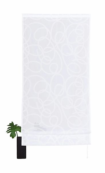 my home Raffrollo "Tanaro" mit Klettschiene Transparent, Voile, Polyester günstig online kaufen