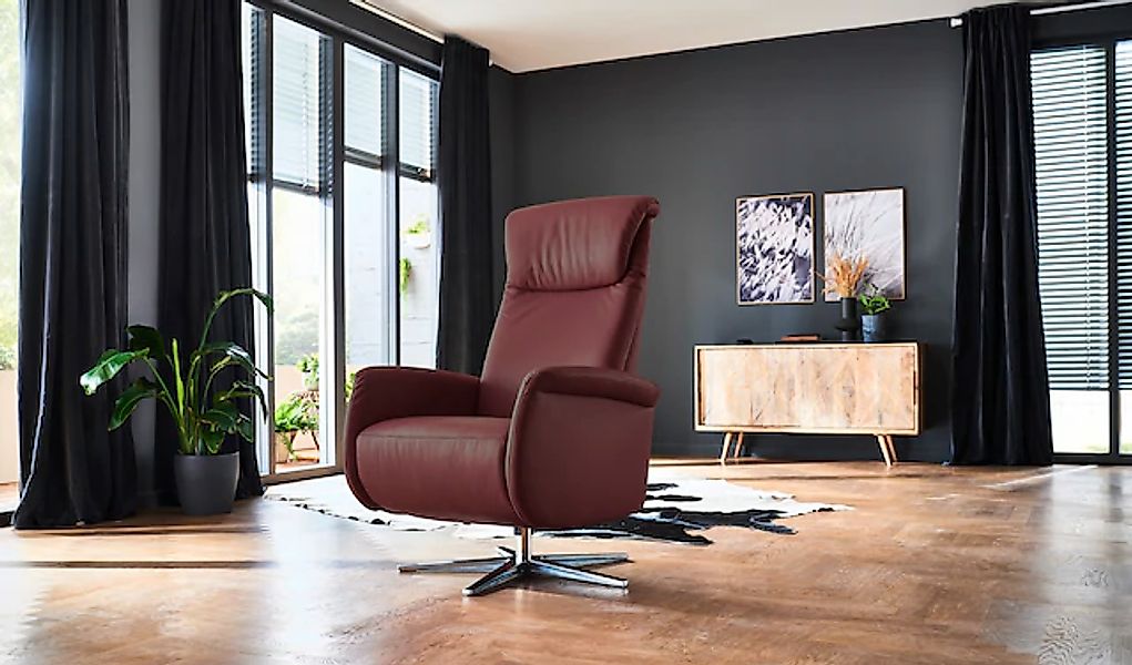 Home affaire Relaxsessel »Cartore Chromfuß, mit manueller oder motorischer günstig online kaufen