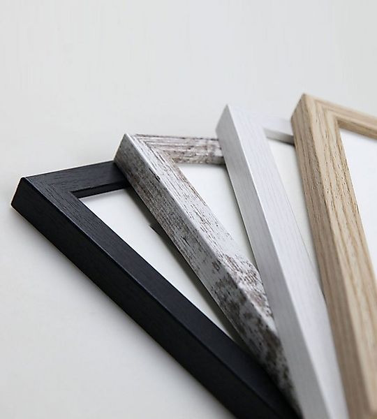 IDEAL TREND Bilderrahmen Holzbilderrahmen mit Passepartout Elegantes Design günstig online kaufen