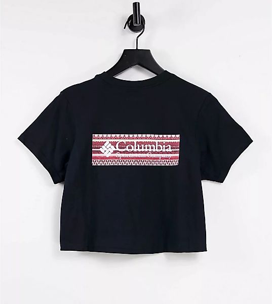 Columbia – CSC River – T-Shirt in Schwarz mit Rückenprint, exklusiv bei ASO günstig online kaufen
