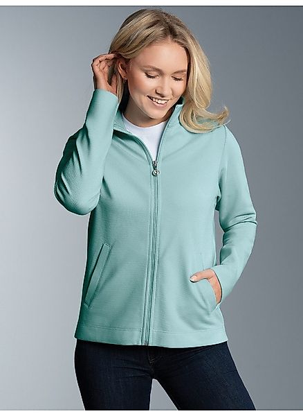 Trigema Sweatjacke TRIGEMA Jacke mit funkelnden günstig online kaufen