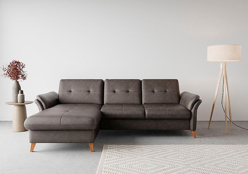 sit&more Ecksofa "Göteborg", Sitztiefenverstellung und Federkern, wahlweise günstig online kaufen