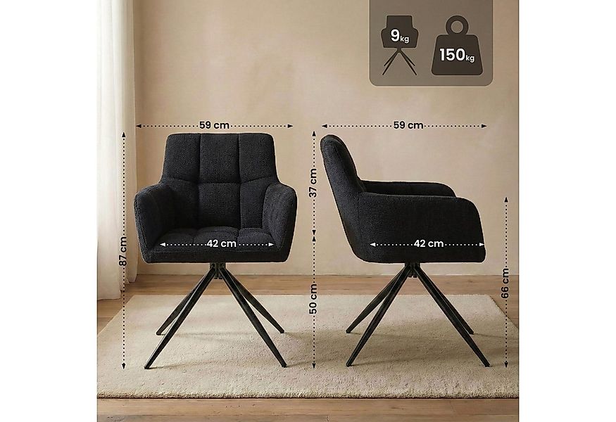 CLP Esszimmerstuhl Jonah Stoff (1er, 1 St), Strapazierfähigen ARAGON Möbels günstig online kaufen