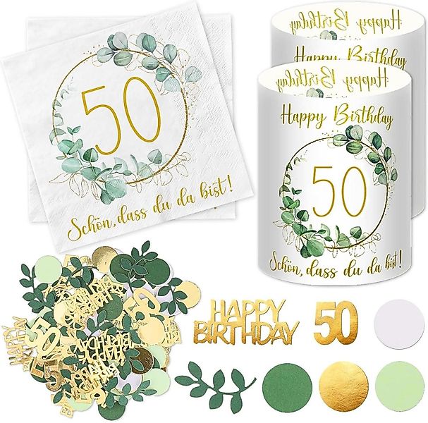 LuxusKollektion Dekohänger Servietten Windlicht Konfetti 50. günstig online kaufen