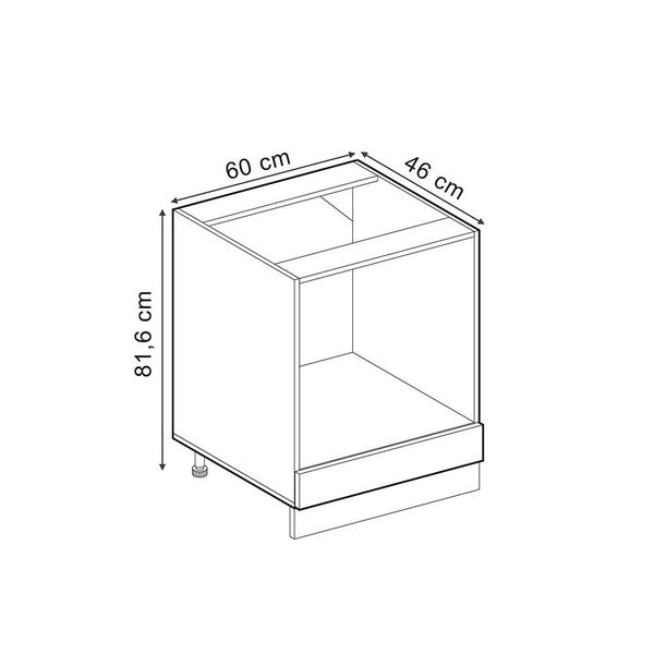 Vicco Herdumbauschrank R-Line, Rot Hochglanz/Anthrazit, 60 günstig online kaufen