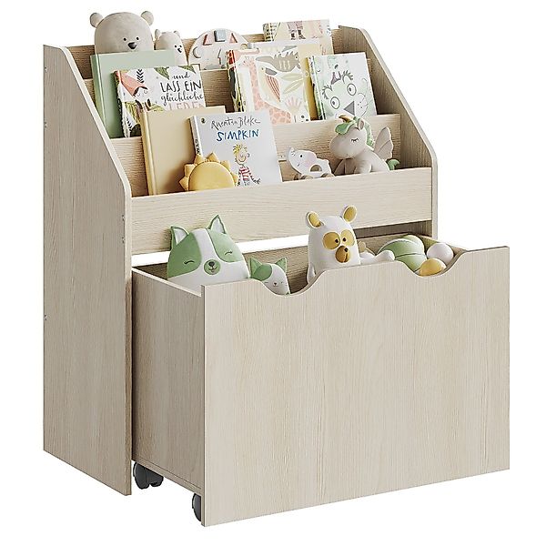 SONGMICS Spielzeugtruhe Bücherregal für Kinder, Kinderregal, günstig online kaufen
