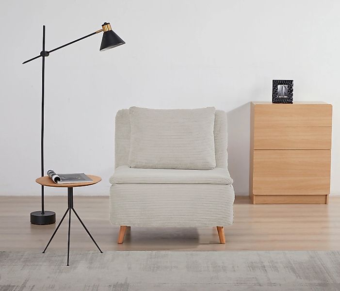 INOSIGN Sessel "AINSLEY", wandelbar zum Gästebett, Schlafsofa, Webstoff u. günstig online kaufen