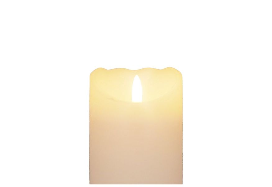 B&S LED-Kerze LED Echtwachskerze mit flackereffekt und Timer H:15 x Ø 7.5 c günstig online kaufen