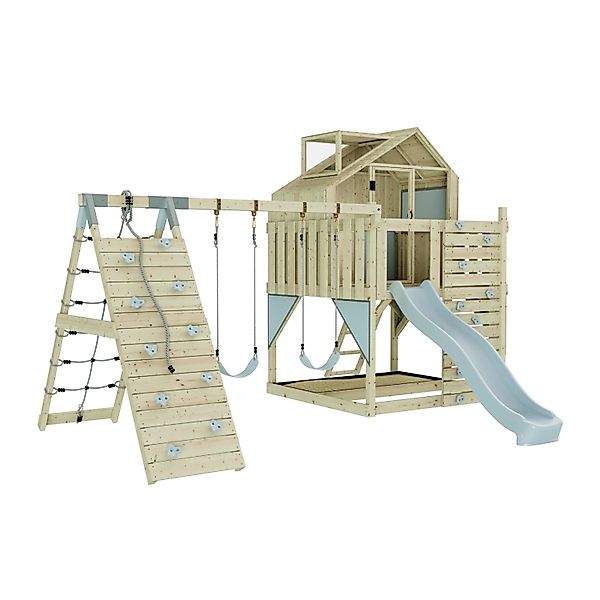 OutdoorToys Spielturm Oscar mit Kinderschaukel Eisblau günstig online kaufen