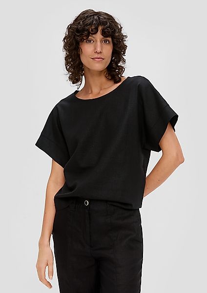 s.Oliver Kurzarmshirt Fabricmix-T-Shirt im Relaxed Fit günstig online kaufen