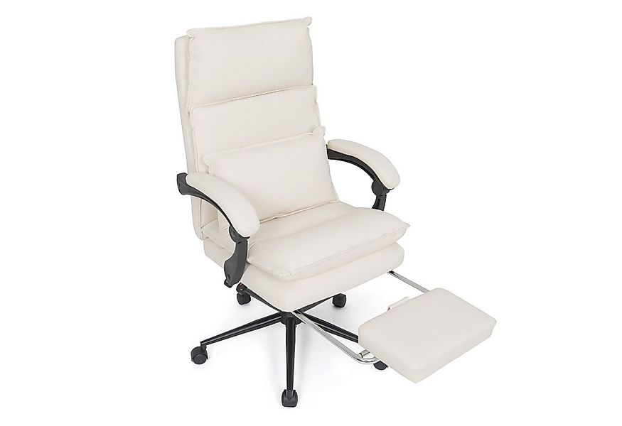 Puluomis Bürostuhl Gaming Stuhl Ergonomisch mit Lenden, Kopfkissen und Fußs günstig online kaufen