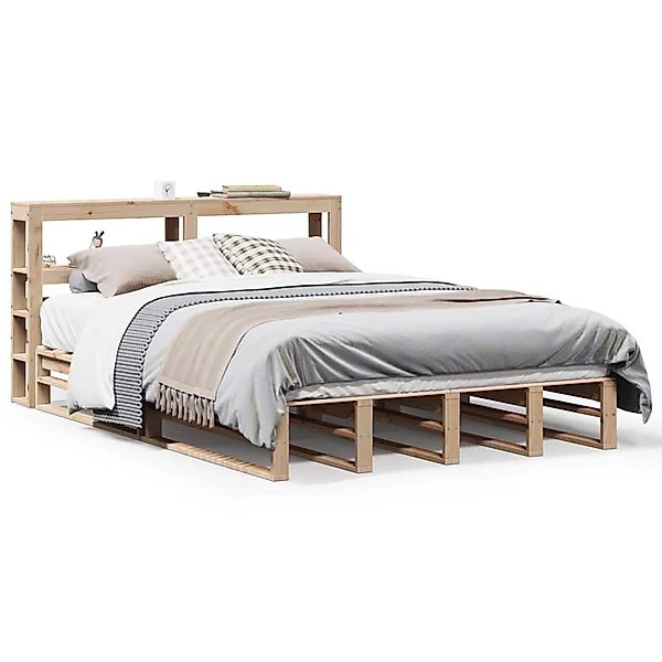vidaXL Massivholzbett ohne Matratze 150x200 cm Kiefernholz 3306498 günstig online kaufen