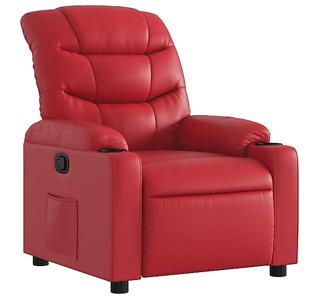 vidaXL Sessel Relaxsessel Rot Kunstleder (1-St) günstig online kaufen