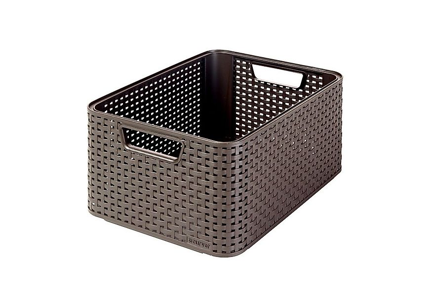 Curver Aufbewahrungskorb, Rattan Style Mehrzweckbehälter Korb 18L günstig online kaufen