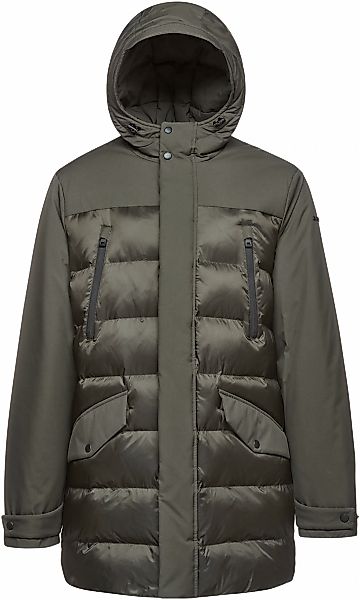 Geox Langjacke "SAPIENZA", mit Kapuze, im Materialmix, 4 Taschen, Kapuze, v günstig online kaufen