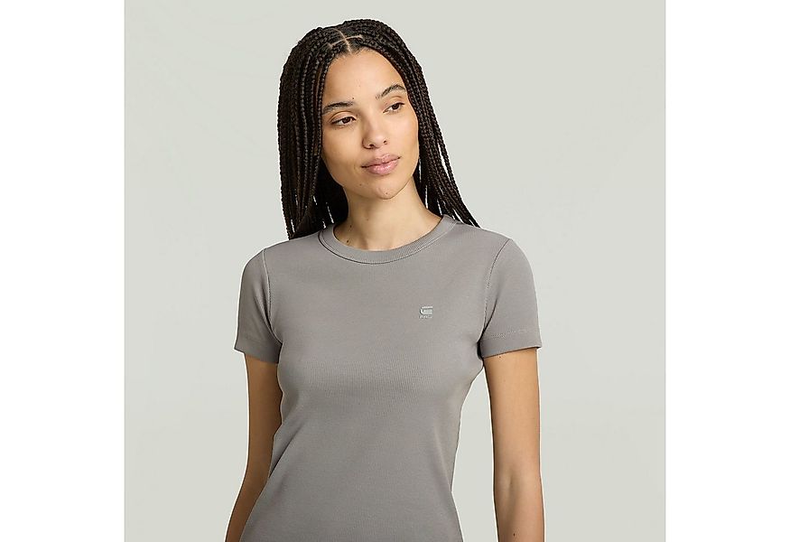 G-STAR T-Shirt Rib Cap Sleeve aus Rippjersey, Slim Fit günstig online kaufen