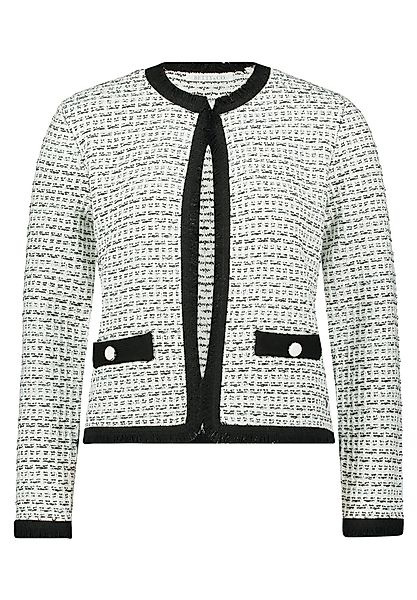 Betty&Co Strickjacke Damen Strick-Cardigan mit Fransen günstig online kaufen