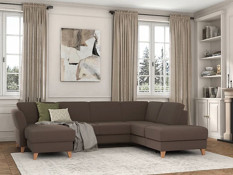 sit&more Wohnlandschaft "Visby U-Form" wahlweise mit Bettfunktion und Staur günstig online kaufen