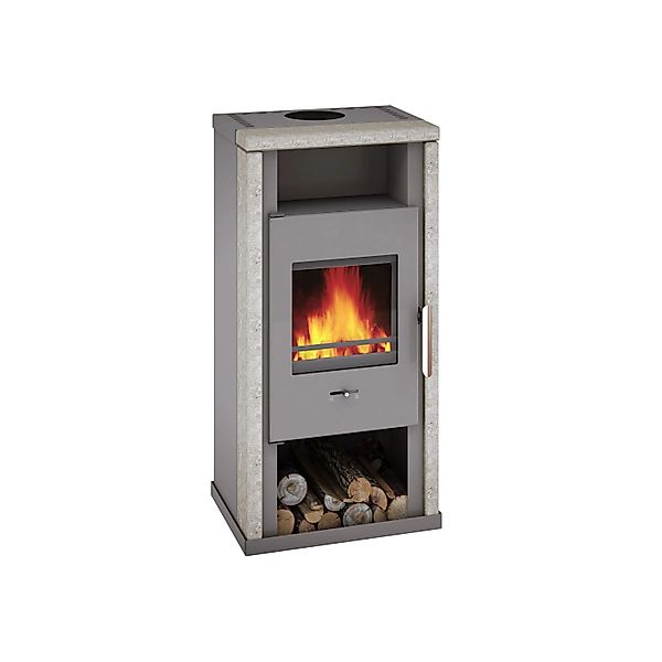 Wamsler Yuna Kaminofen Naturstein Grau 6 kW günstig online kaufen