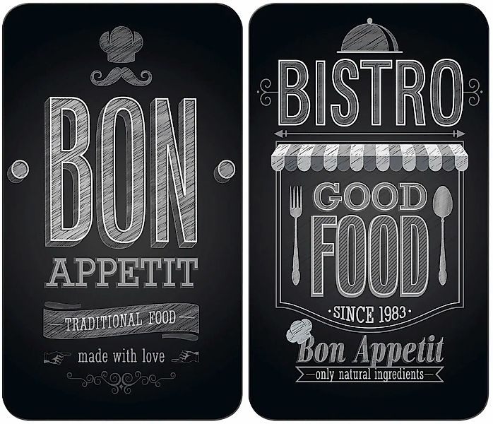 WENKO Herd-Abdeckplatte "Universal Modell Bon Appetit", (Set, 2 tlg.), Herd günstig online kaufen