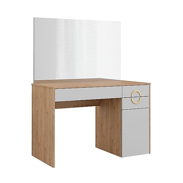 Vicco Schminktisch Adela, Weiß/Natural Rockford Hickory, günstig online kaufen