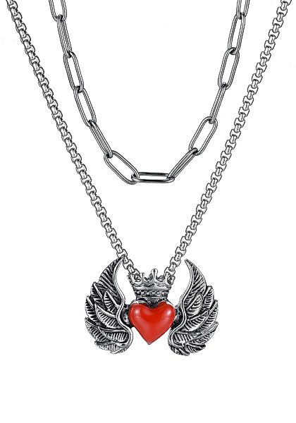 Firetti Kette mit Anhänger "Schmuck Geschenk, Flying Heart", (Set, 1 tlg.), günstig online kaufen