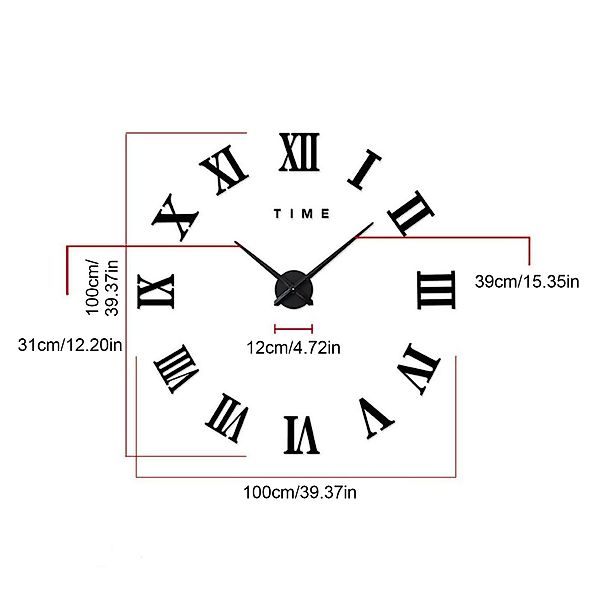 MODFU Wanduhr Acryl Wanduhr DIY Wand günstig online kaufen