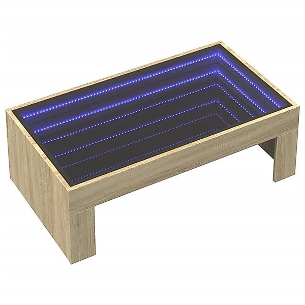 vidaXL Couchtisch mit Infinity-LED Sonoma-Eiche 90x50x30 cm 847618 günstig online kaufen