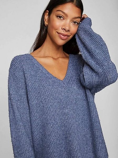 Vila V-Ausschnitt-Pullover VIBeluna (1-tlg) Plain/ohne Details günstig online kaufen