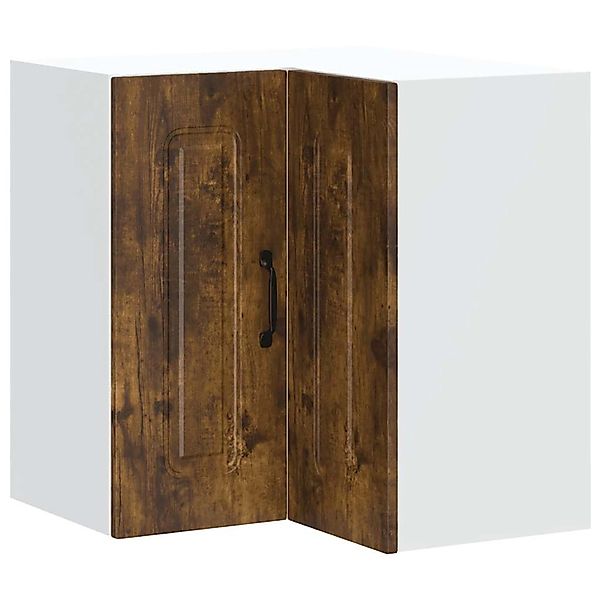 vidaXL Küchen-Eckhängeschrank Kalmar Räuchereiche Holzwerkstoff 853622 günstig online kaufen